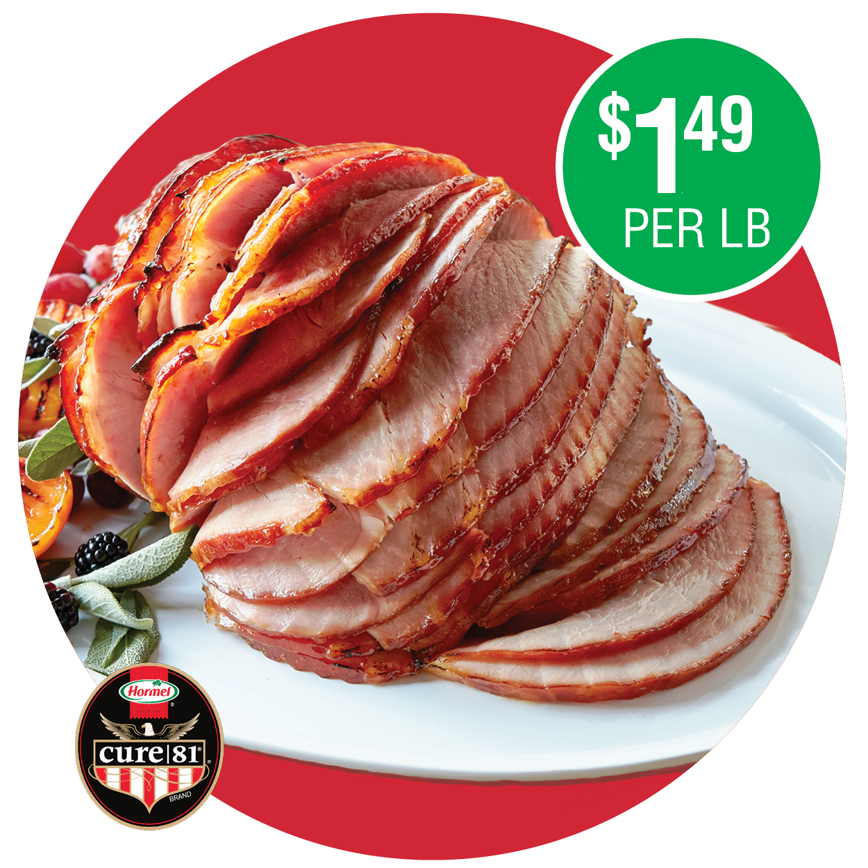 HORMEL CURE 81 SPIRAL SLICED HAM