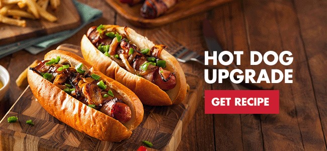 Bacon-wrapped Hot Dogs recipe