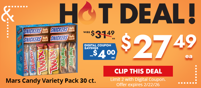 Hot Deals Mars Choc/Sgr Vrty