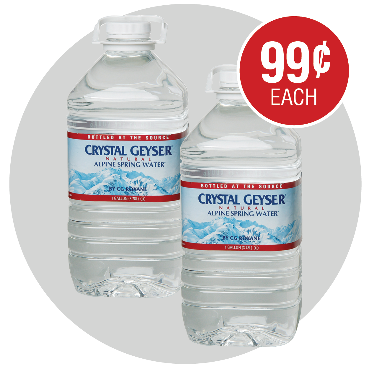 CRYSTAL GEYSER ALPINE SPRING WATER