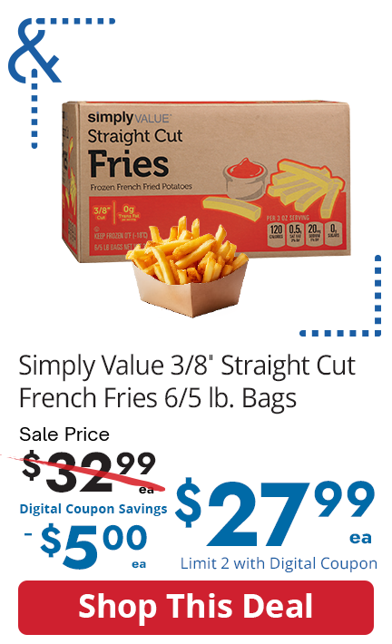 SV 3/8 in Straight Fries