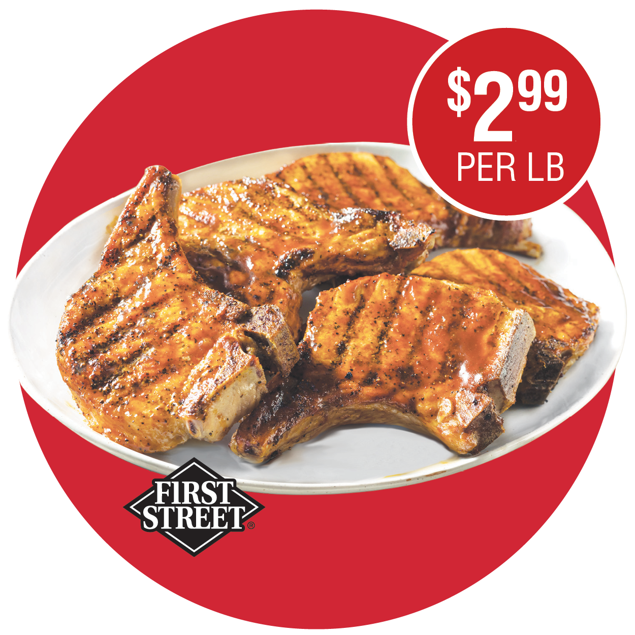FIRST STREET FRESH ASSORTED PORK LOIN CHOPS
