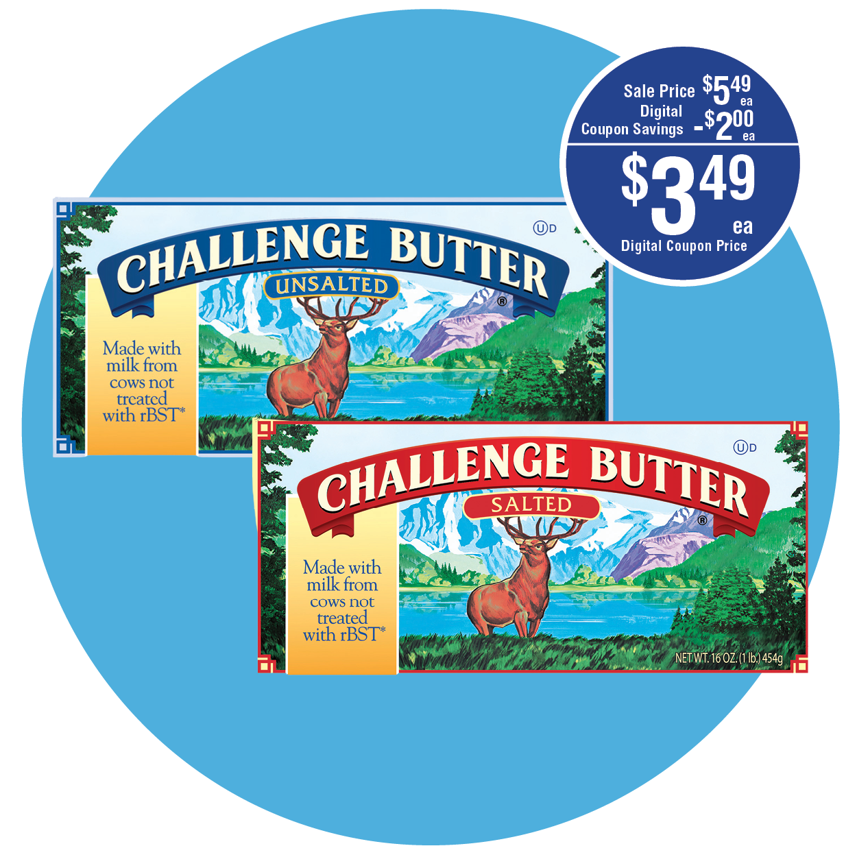 CHALLENGE BUTTER QUARTERS