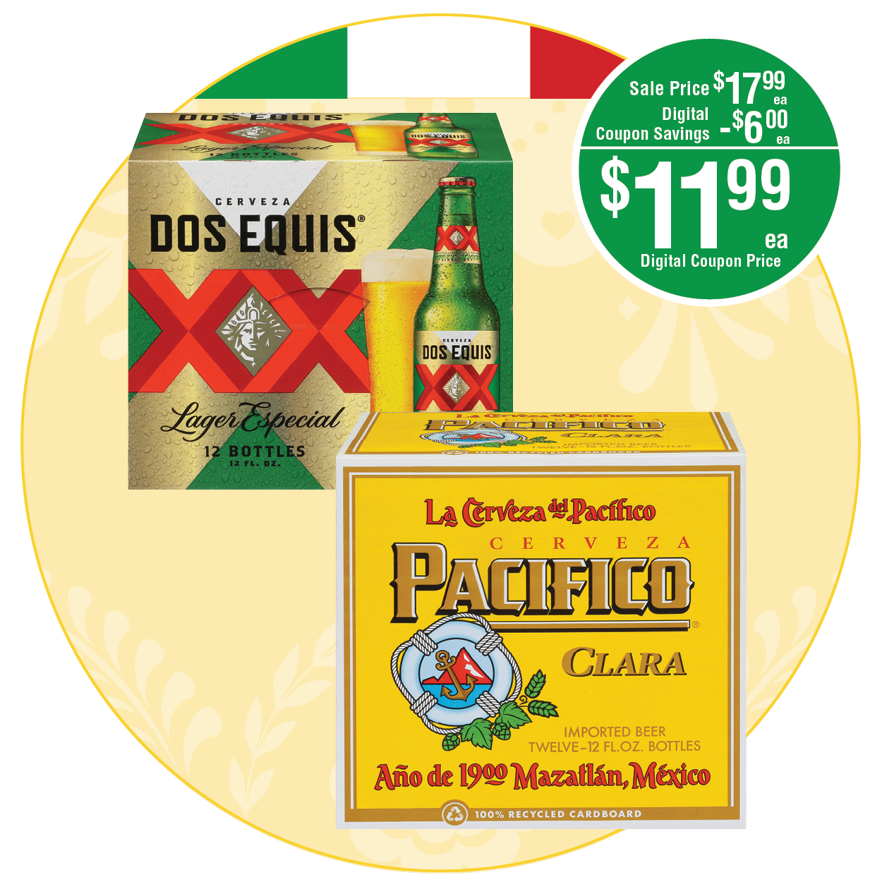 PACIFICO OR DOS EQUIS BEER