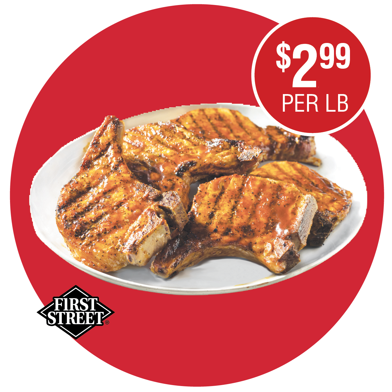 FIRST STREET FRESH ASSORTED PORK LOIN CHOPS