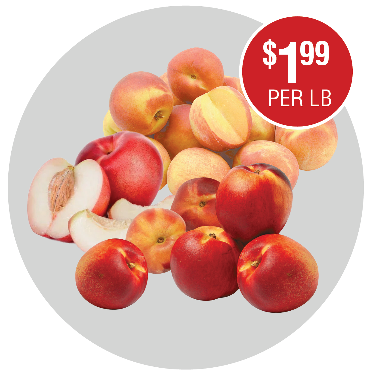 YELLOW PEACHES OR WHITE NECTARINES