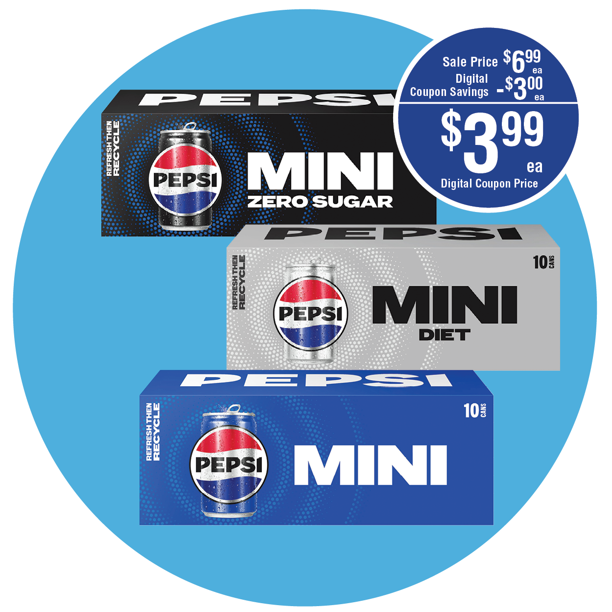 PEPSI MINI CANS