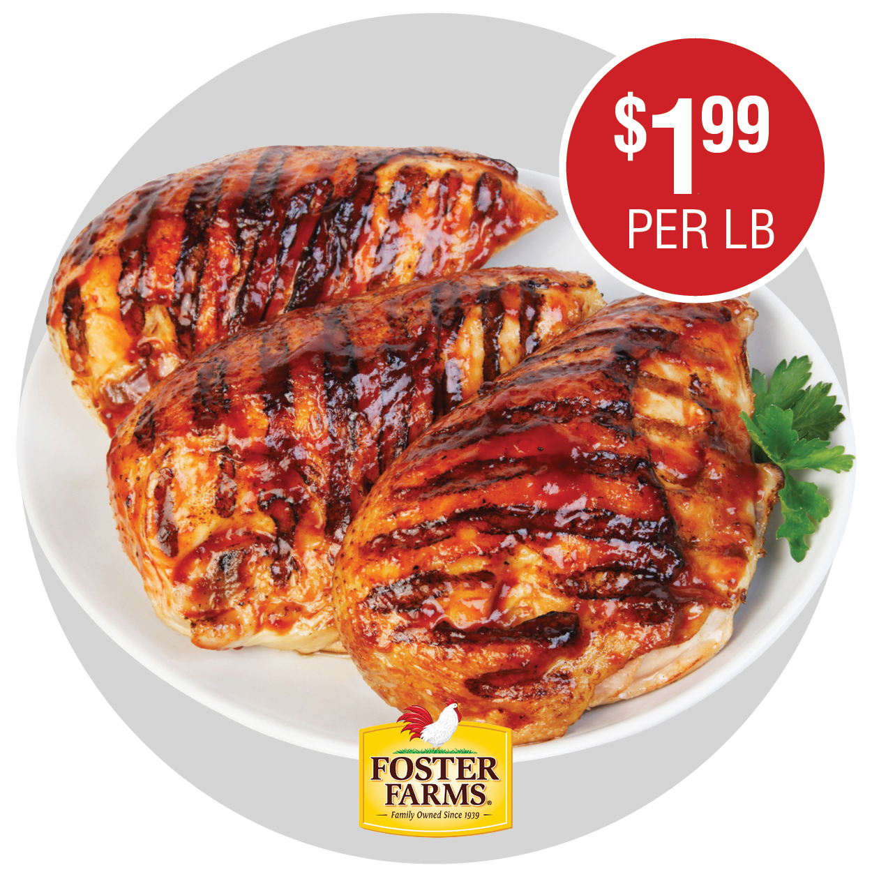 FOSTER FARMS FRESH CHICKEN HALF BREASTS