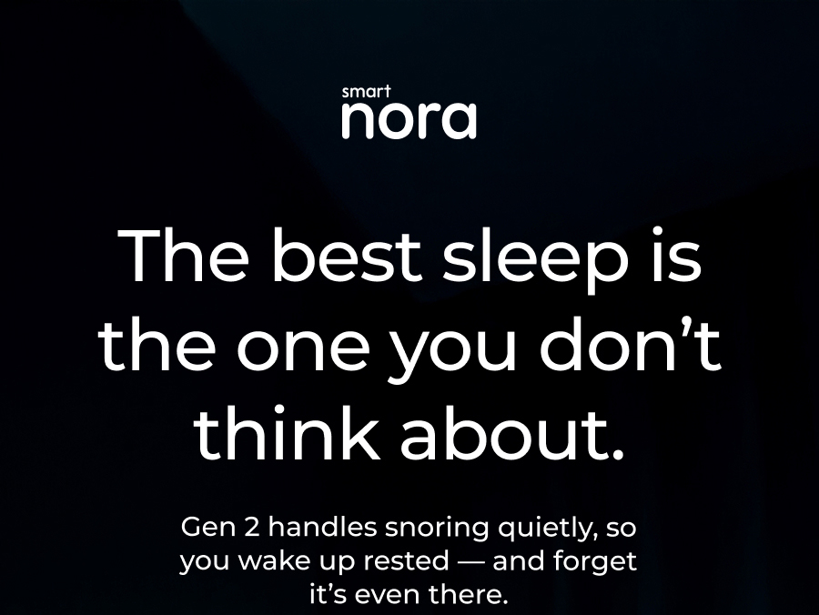 The best sleep is the one you don't think about. 