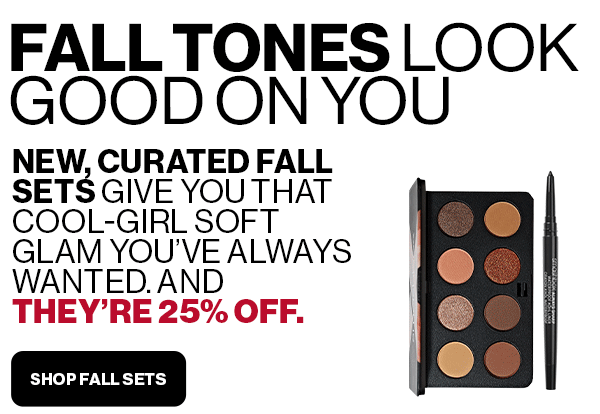 FALL TONES LOOK GOOK ON YOU | New, Curated Fall Sets give you that cool-girl soft glam you've always wanted. and they're 25% off. Shop Fall Sets
