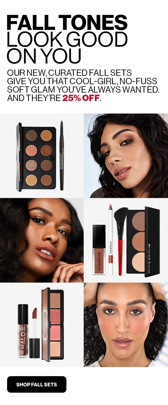 FALL TONES LOOK GOOD ON YOU | OUR NEW, CURATED FALL SETS GIVE YOU THAT COOL-GIRL, NO-FUSS SOFT GLAM YOU'VE ALWAYS WANTED. AND THEY´RE 25% OFF. | SHOP FALL SETS