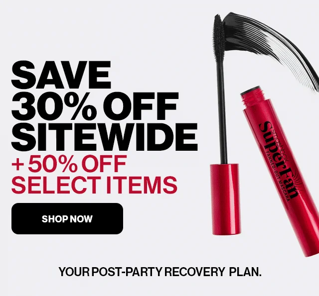 SAVE 30% OFF SITEWIDE + 50% OFF SELECTITEMS | SHOP NOW | YOUR POST-PARTY RECOVERY PLAN.