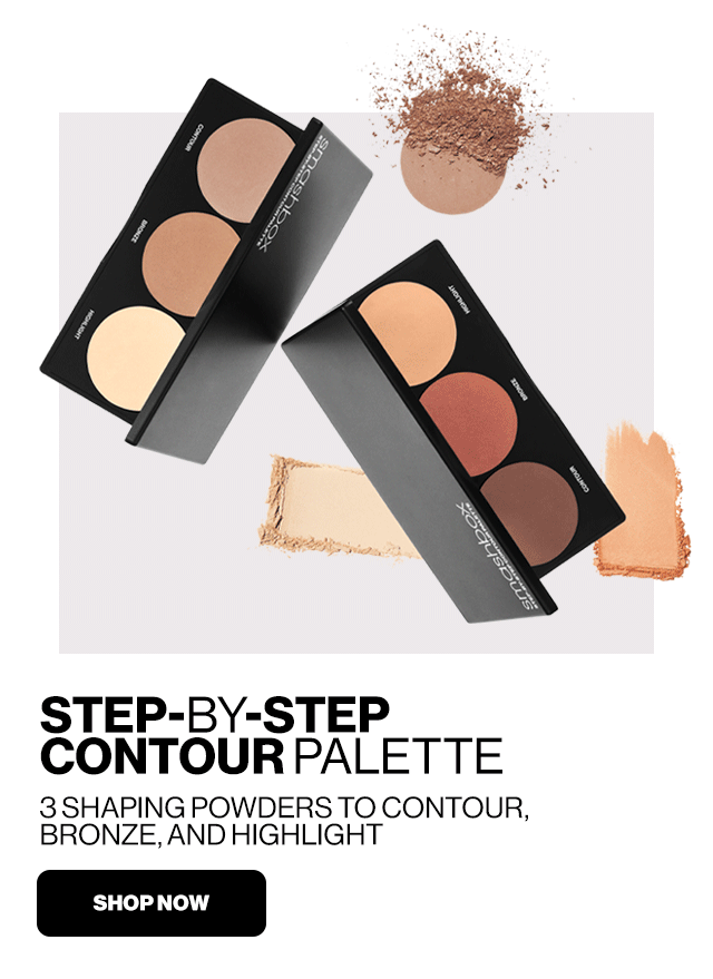 STEP-BY-STEP CONTOUR PALETTE 3 SHAPING POWDERS TO CONTOUR, BRONZE, AND HIGHLIGHT | SHOP NOW