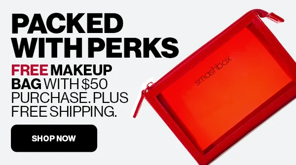 PACKED WITH PERKS FREE MAKEUP BAG WITH $50 PURCHASE. PLUS FREE SHIPPING | SHOP NOW