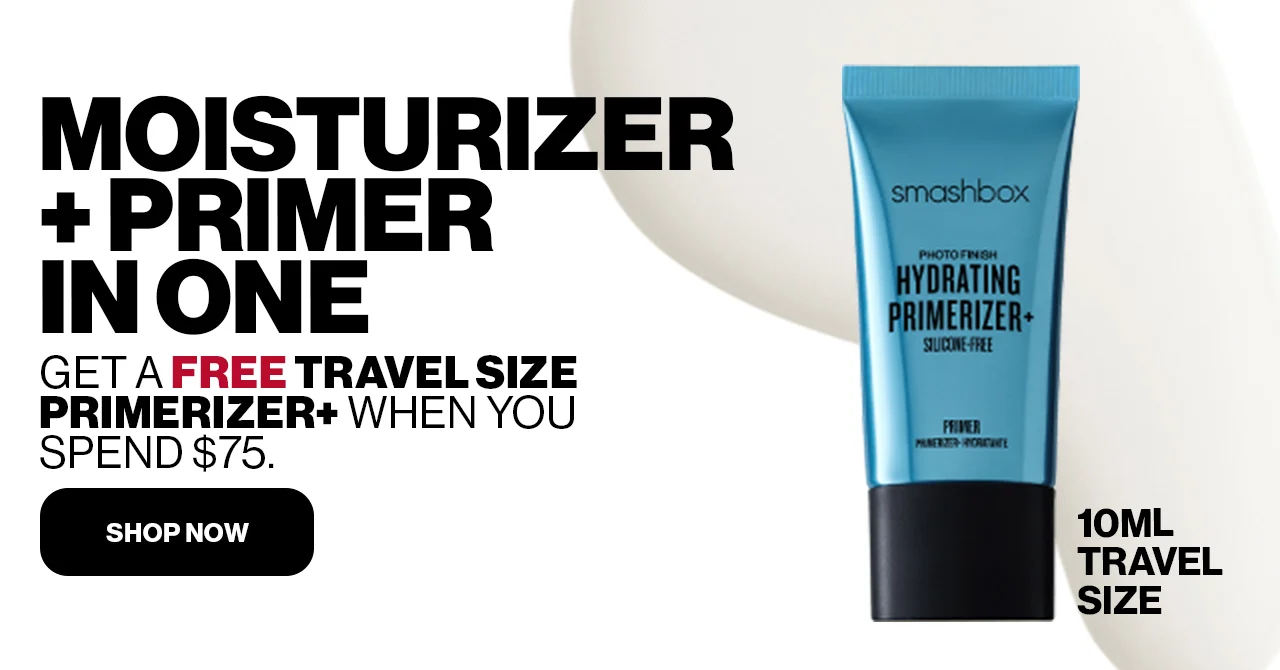 MOISTURIZER +PRIMER IN ONE | GET A FREE TRAVEL SIZE PRIMERIZER+ WHEN YOU SPEND $75. | 10ML TRAVEL SIZE | SHOP NOW 