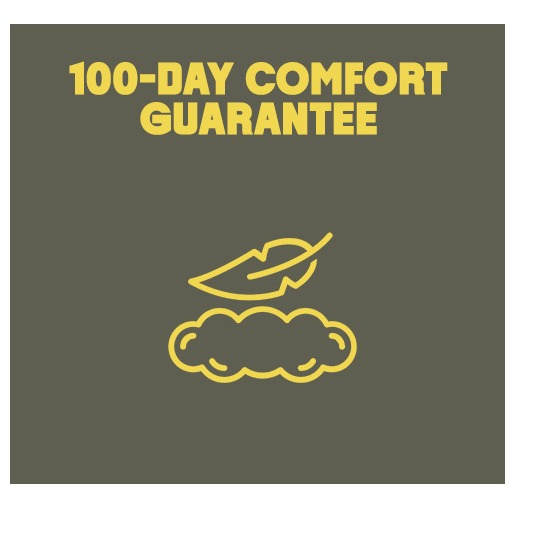 100 Day Comfort Guarantee - We've got you covered