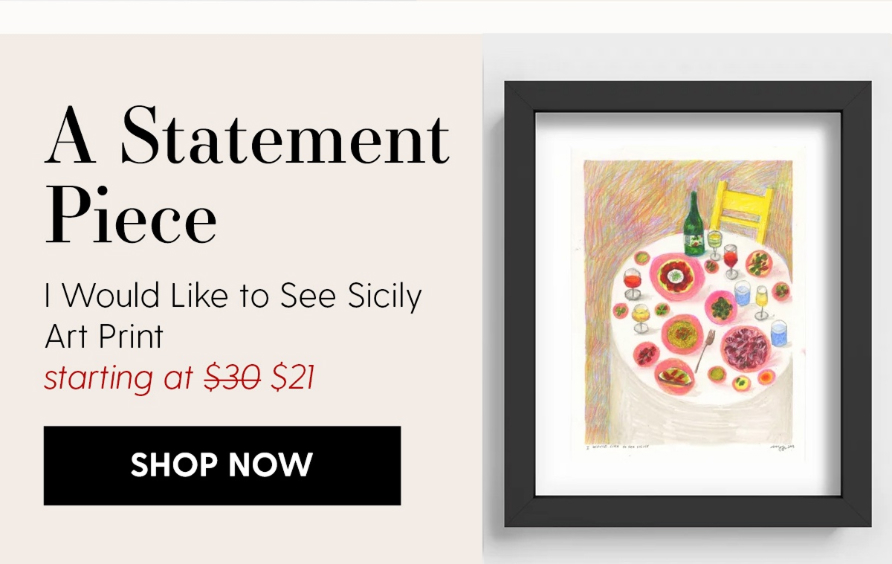 I Would like to see Sicily Art Print