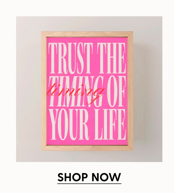 Trust The Timing Of Your Life Mini Art Print