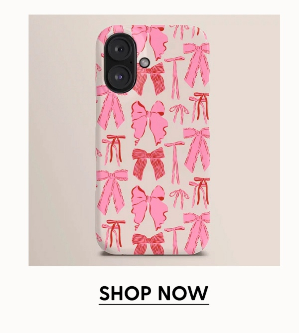 Bows in red and pink iPhone Case