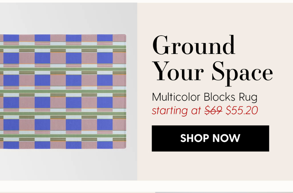 Multicolor Blocks Rug
