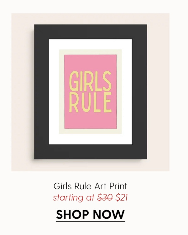 Girls Rule Art Print