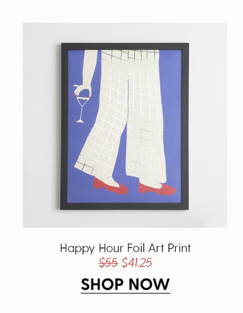 Happy Hour - Limited Edition Foil Art Print