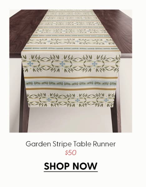 Garden Stripe Table Runner