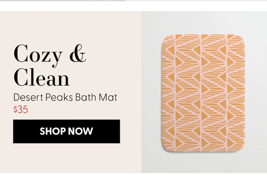 Desert Peaks Bath Mat