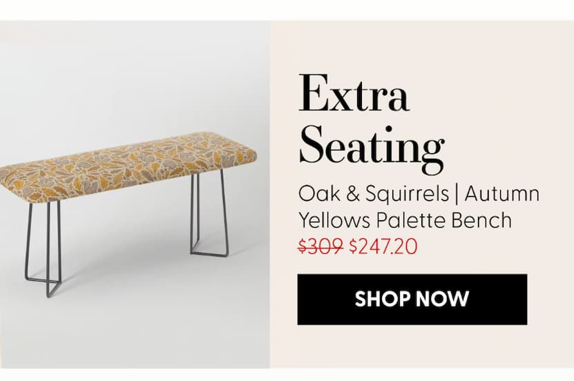 Oak & Squirrels | Autumn Yellows Palette Bench