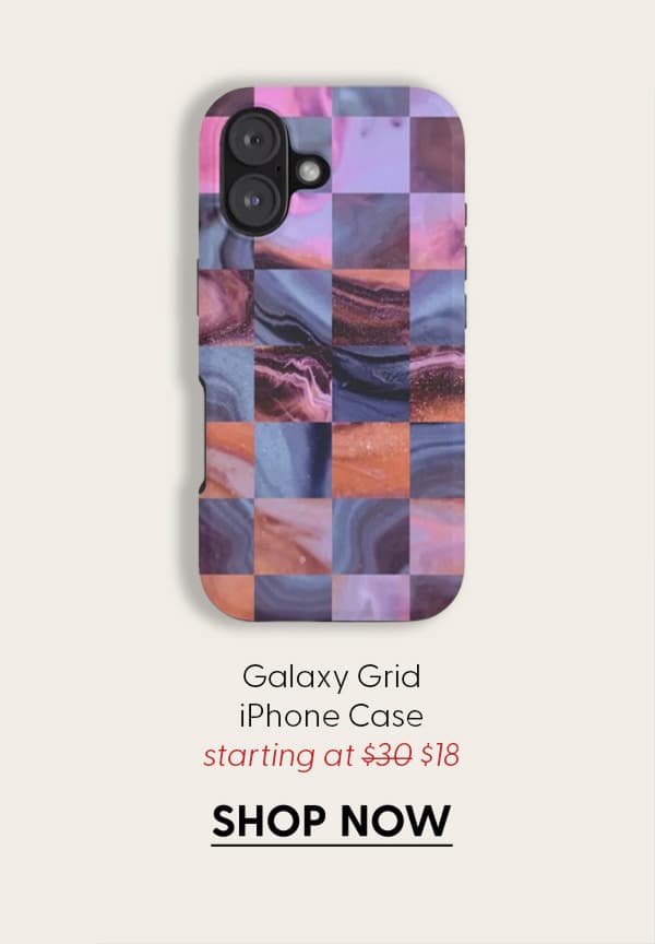 Galaxy Grid iPhone Case