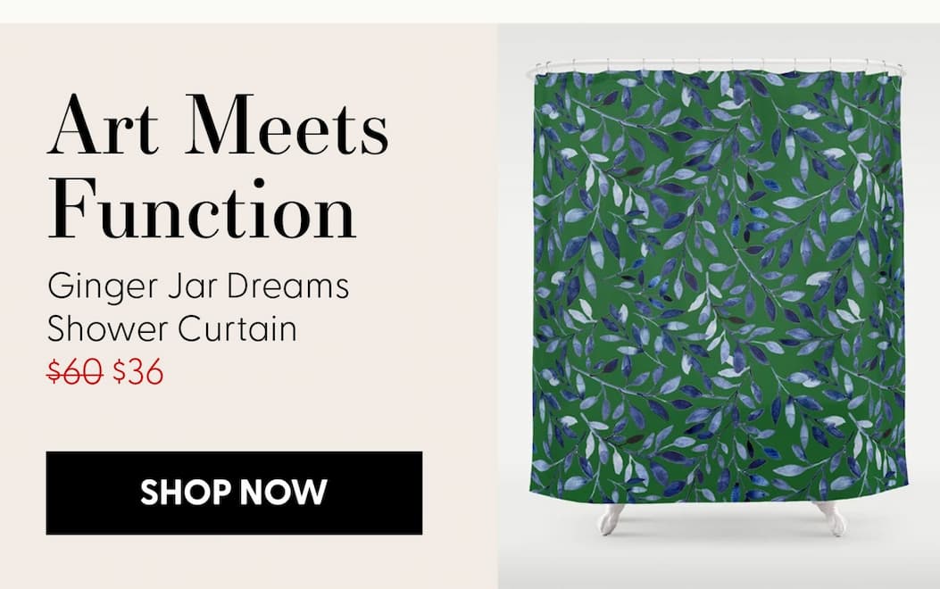 Ginger Jar Dreams Shower Curtain