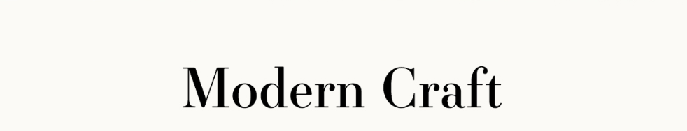 modern craft