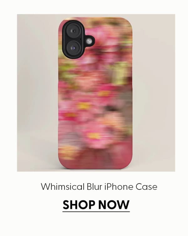 Whimsical Blur | Abstract Floral Motion Photography iPhone Case