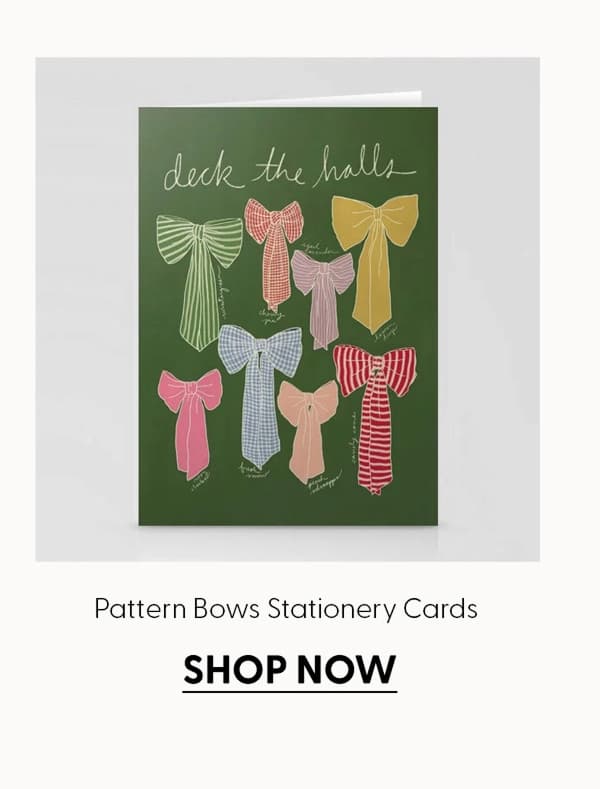 Pattern Bows Stationery Cards