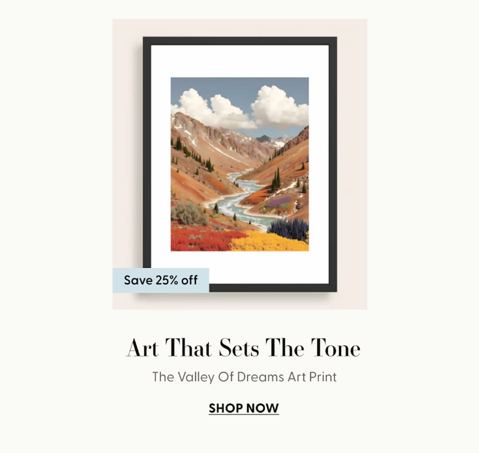 The Valley Of Dreams Art Print