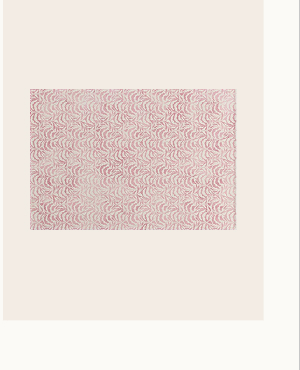 Hourglass Leaves - Pink Rug