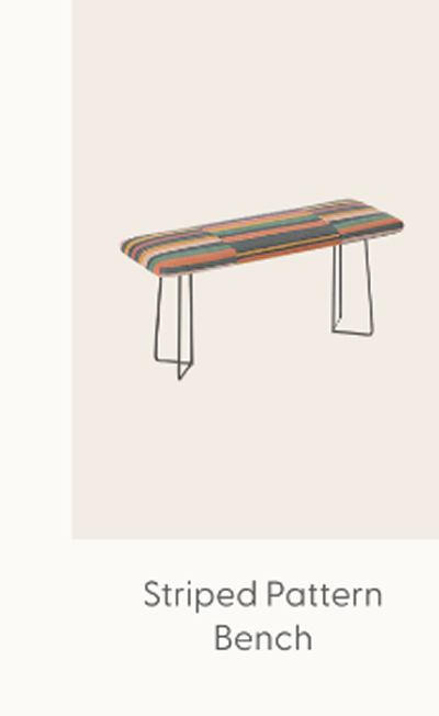 Striped pattern 02 Bench