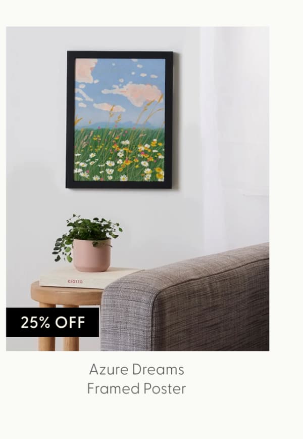Azure Dreams Framed Poster