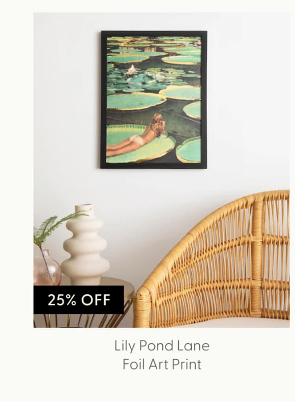 Lily Pond Lane - Limited Edition Foil Art Print