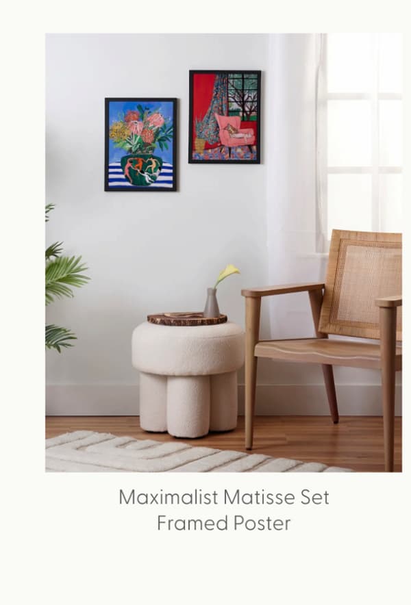 Maximalist Matisse-Inspired Set Framed Poster