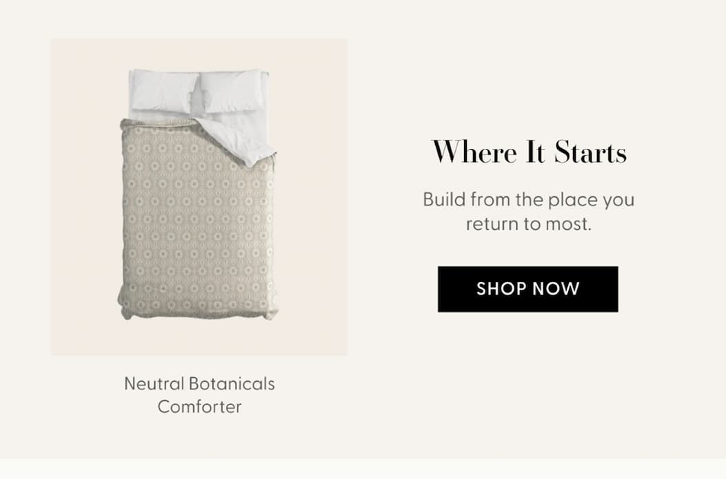 Neutral Botanicals Comforter