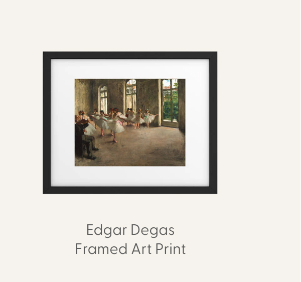 Edgar Degas "Ballet examination" Framed Art Print