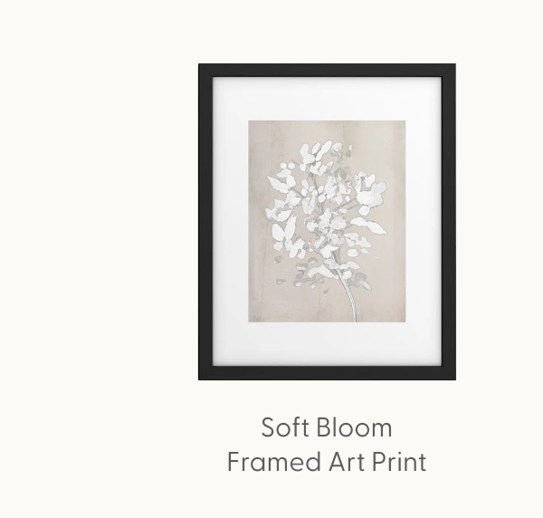 Soft Bloom Framed Art Print