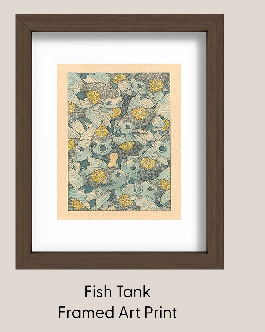 Fish Tank Framed Art Print