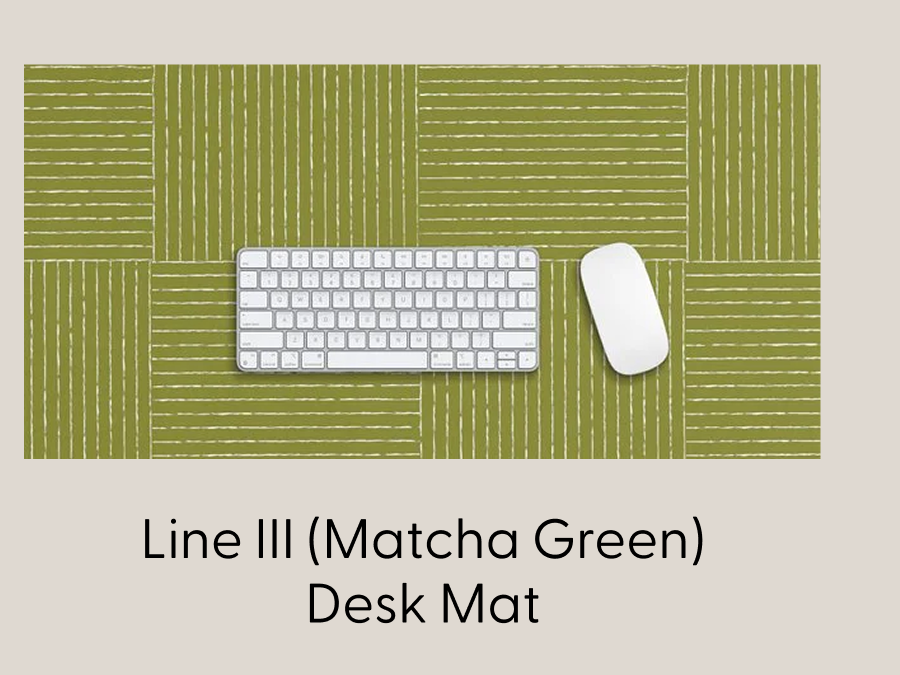 Line III (Matcha Green) Desk Mat