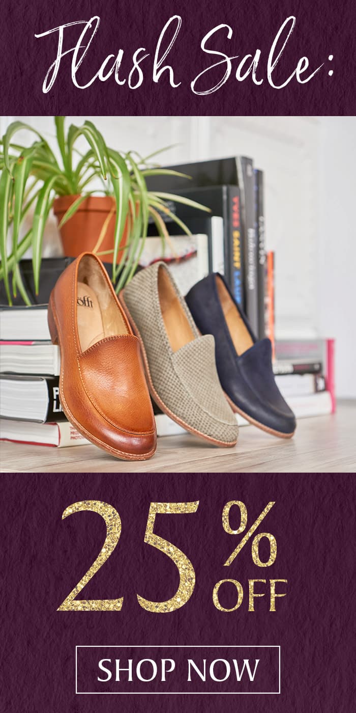 Flash Sale Graphic Feat Napoli. Text that Reads. " Flash Sale 25% off"