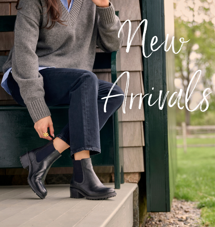Sofft's Martha in Black with text that reads " New Arrivlas"
