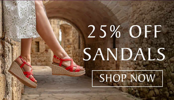 Black Friday Graphic 25% off Sandals  