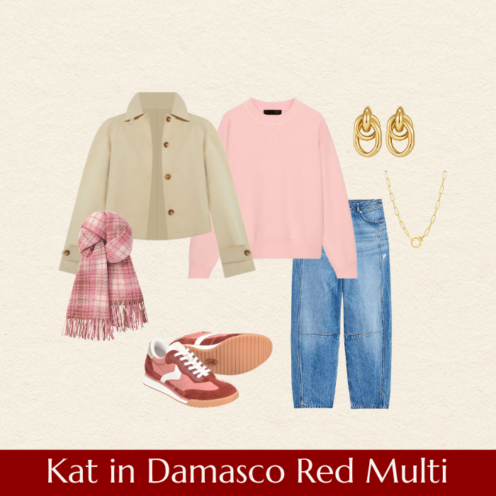 Kat in Damasco Red