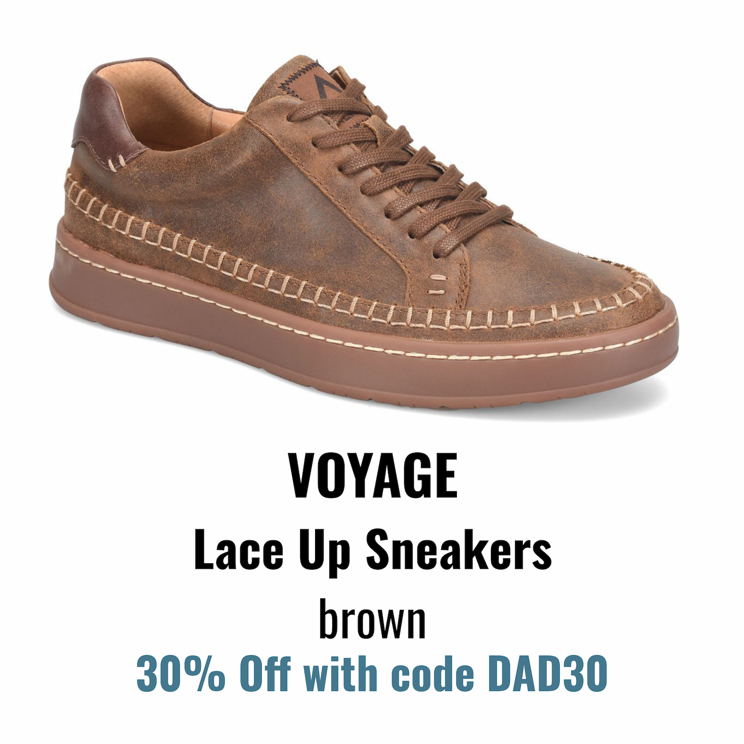 Voyage Lace Up Sneakers brown. 30% Off with code DAD30.